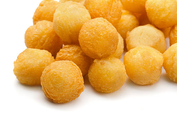 Fried potato balls Close up of fried potato balls fried potato stock pictures, royalty-free photos & images