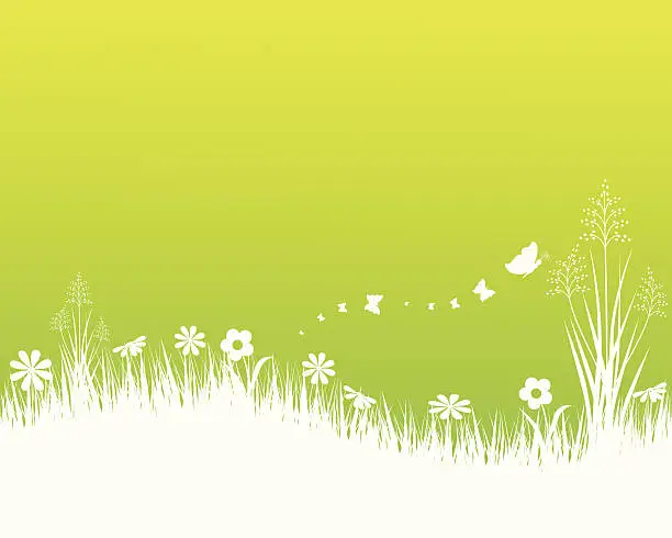 Vector illustration of Spring Landscape