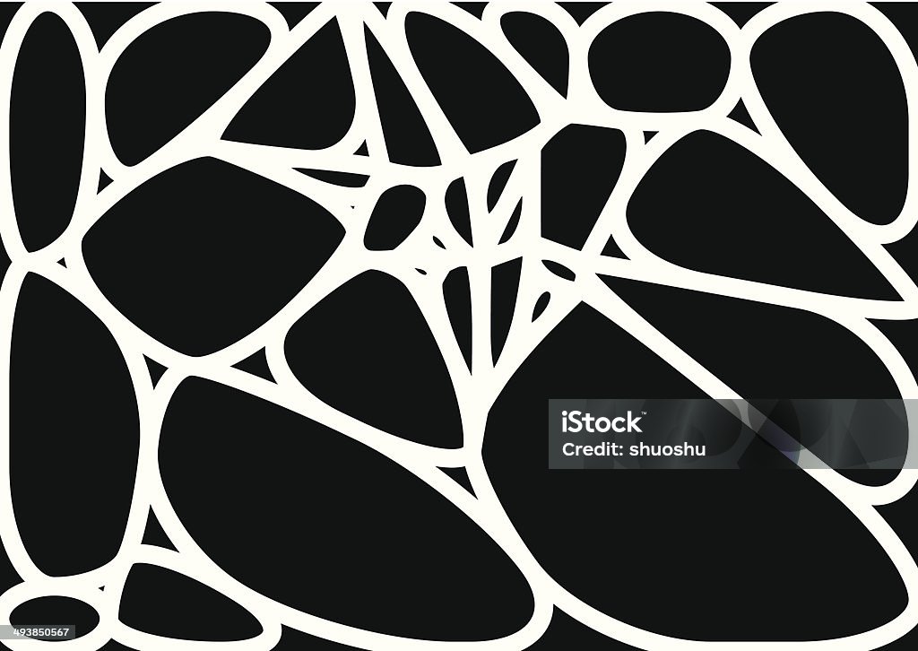 abstract black and white speckle shape background Black And White stock vector