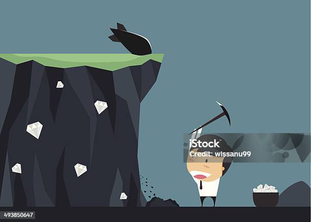 Geschäftsleute Risiko Für Schatzes Mitzuwirken Konzept Von Investitionen Umfasst Ce Stock Vektor Art und mehr Bilder von Angst