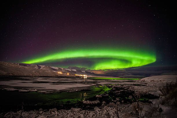 Northern Lights Over Akureyri