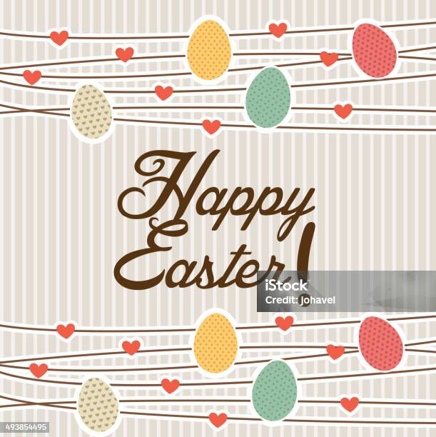 Happy Easter Stock Illustration - Download Image Now - Celebration, Computer Graphic, Concepts