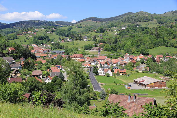 soultzeren, wieś w vosges - frankenthal zdjęcia i obrazy z banku zdjęć