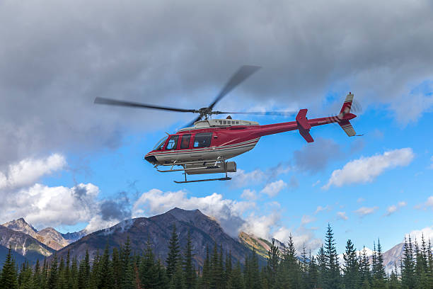 istock Helicopter in the air 493858004