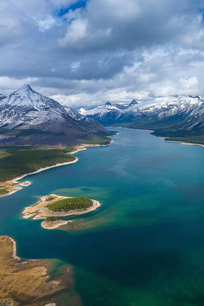 istock Spray Lakes Reservoir Arial View, Mount Assiniboine Provincial Park, Canada 493861196
