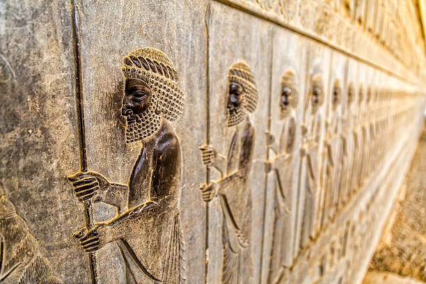 istock Immortals relief detail Persepolis 493863576