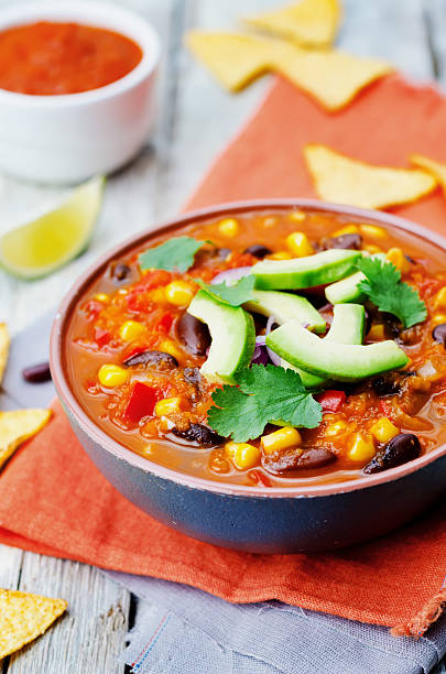 istock Chipotle red bean tortilla soup 493878944