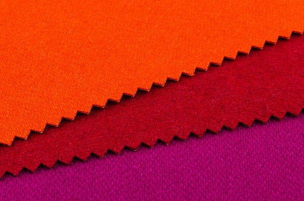 version textile de couleurs vives - patch textile stack heap photos et images de collection