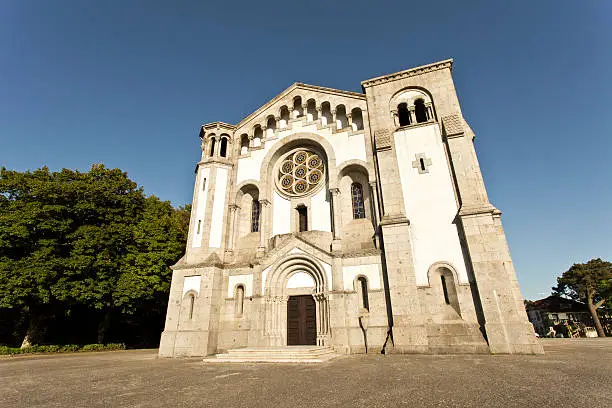 Church of Our Lady of Assumption located in Santo Tirso, northern Portugal, was built in granite with a neo-Romantic style.