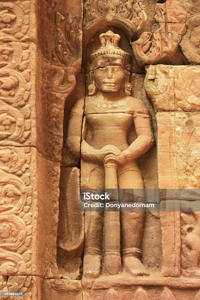 Bas-relief at Ta Som temple, Angkor area, Siem Reap, Cambodia Angkor Stock Photo