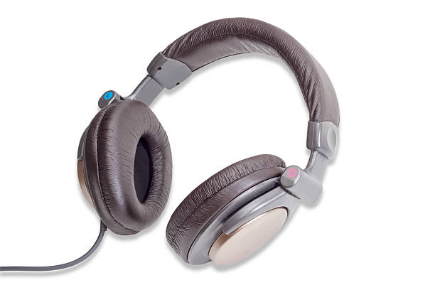 istock Full size headphones on a light background 493883120