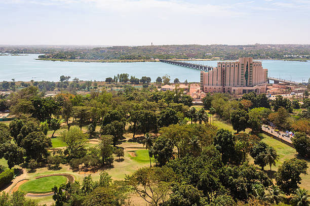 Bamako in Mali View of Bamako and the Niger River in Mali mali stock pictures, royalty-free photos & images