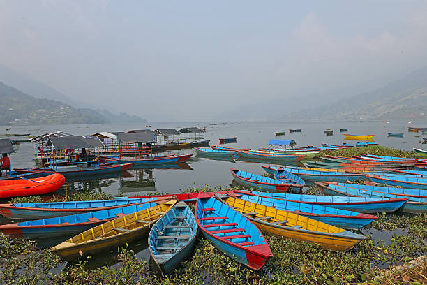 istock Boats on a lake in Asia 493888215