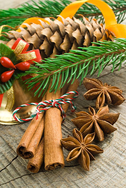 istock Christmas decoration over old wood background 493888801