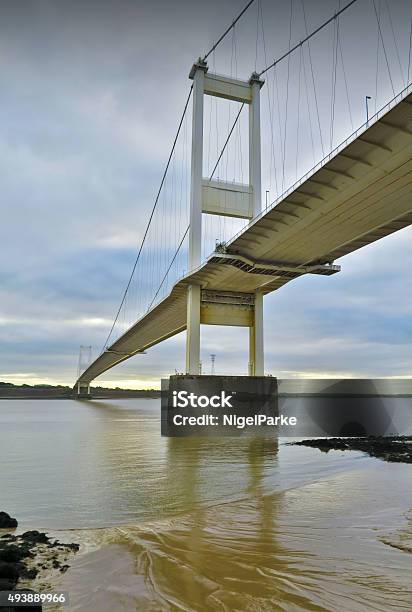 Severn Bridge M48 Uk Stock Photo - Download Image Now - Severn Bridge, 2015, Mud