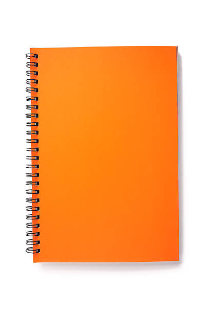 ブランクオレンジノー��ト - workbook ストックフォトと画像