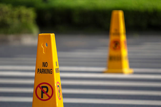 istock no parking bollard on zebra crossing 493891172