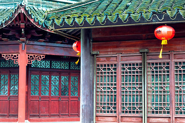 istock Red Lantern in Badaling Great Wall of China 493902524