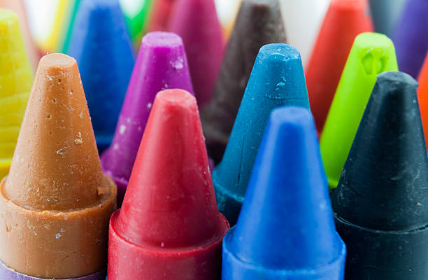 istock Close up of coloured crayons 493903102
