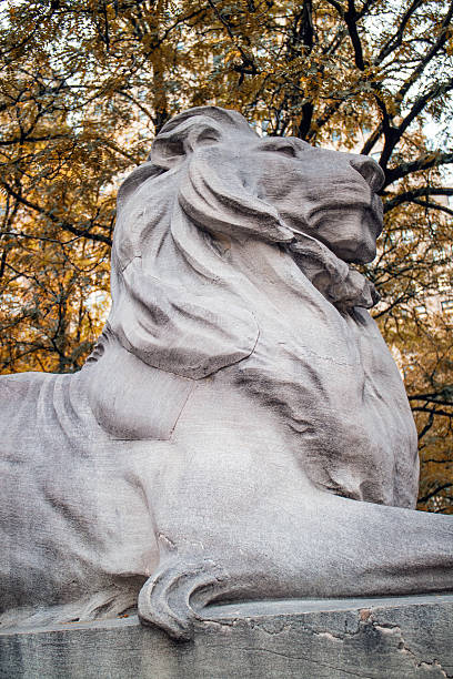 istock Lion Statue New York Public Library 493905530