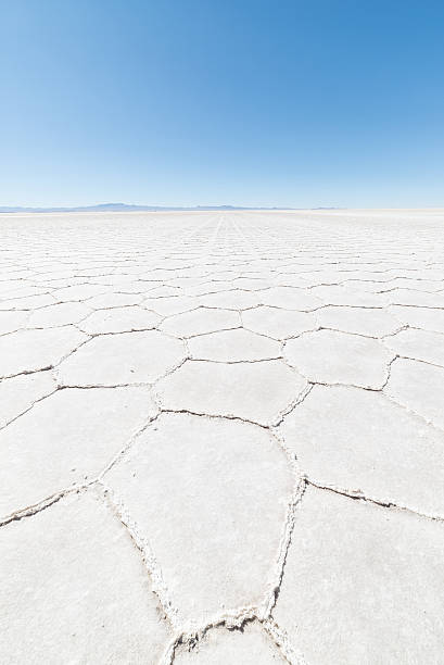 istock Hexagonal shapes on the Uyuni Salt Flat, Bolivia 493907412