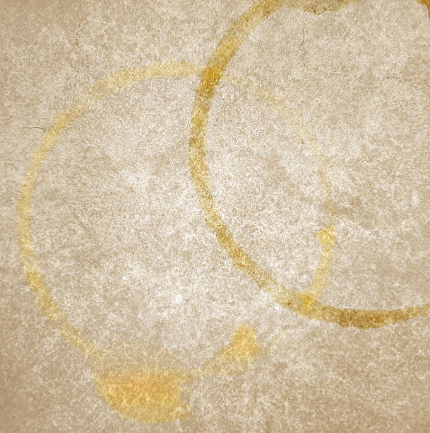 istock Background of old paper with drops of coffee 493908986