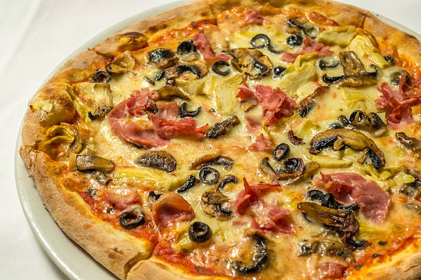 istock Italian pizza with olives 493913924