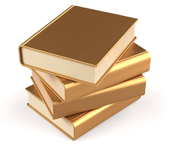 istock Books textbooks stack gold blank yellow golden four 493914056