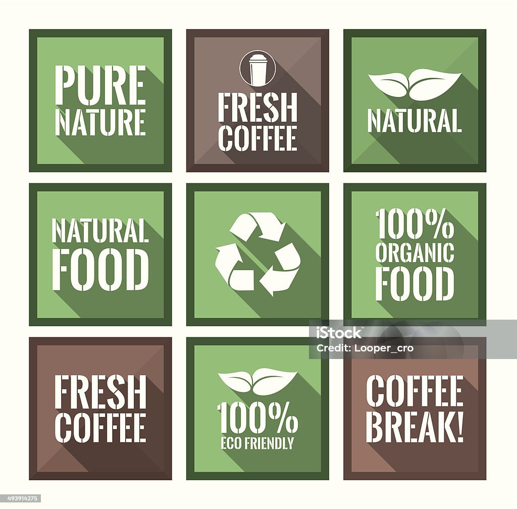 Various Square Labels Stock Illustration - Download Image Now - 100 ...