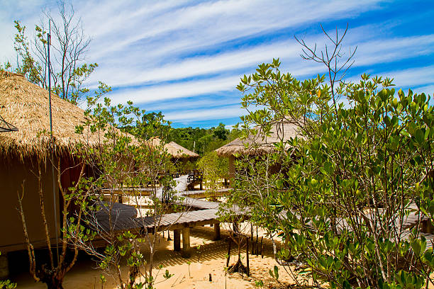 istock Sea Sand Sky and hut 493915617