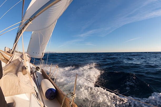 istock Sailing boat crop in the sea 493916650