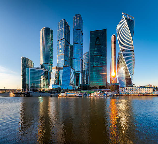 Moscow City. Moscow, Russia - October 21, 2015: Moscow City. View of skyscrapers Moscow International Business Center. moscow city stock pictures, royalty-free photos & images