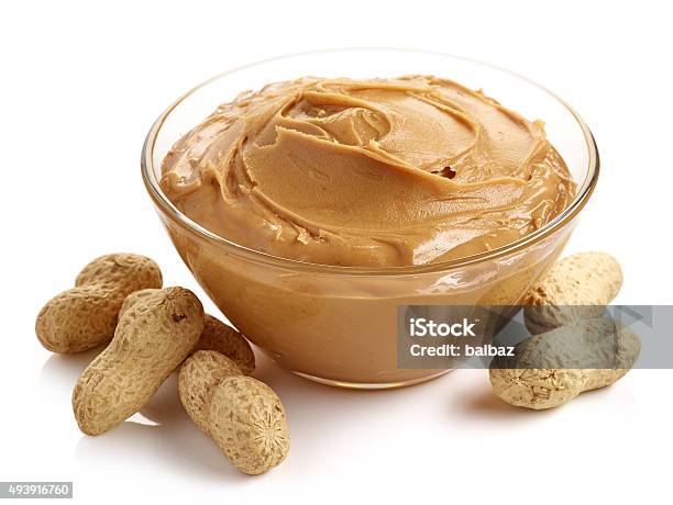 Peanut Butter Stock Photo - Download Image Now - Peanut Butter, Bowl, Peanut - Food