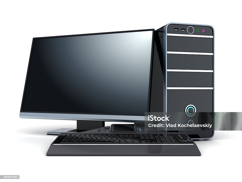 Modern PC A modern, powerful computer (done in 3d)    Computer Stock Photo