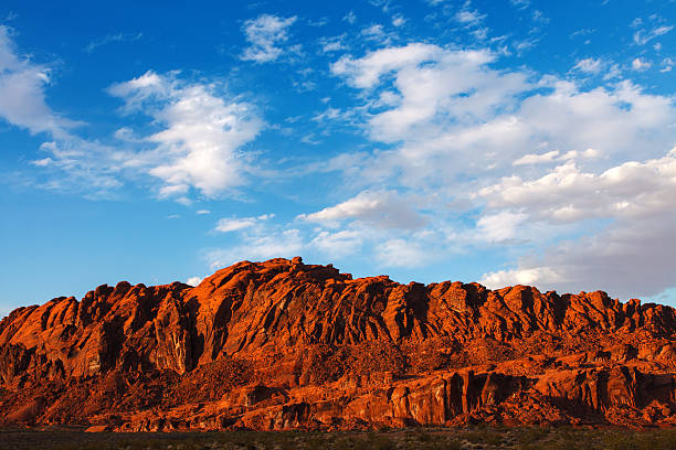 Mojave Desert Red Rocks In Valley Of Fire State Park stock photo