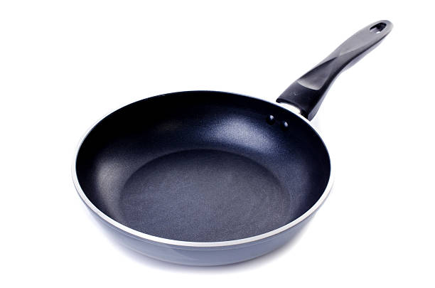 istock black frying pan on white background 493920387