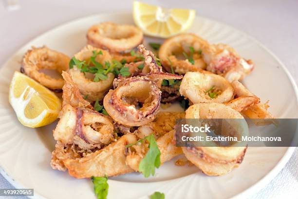 Fresh Fried Calamary Rings Stock Photo - Download Image Now - Calamari, Fried, Italy