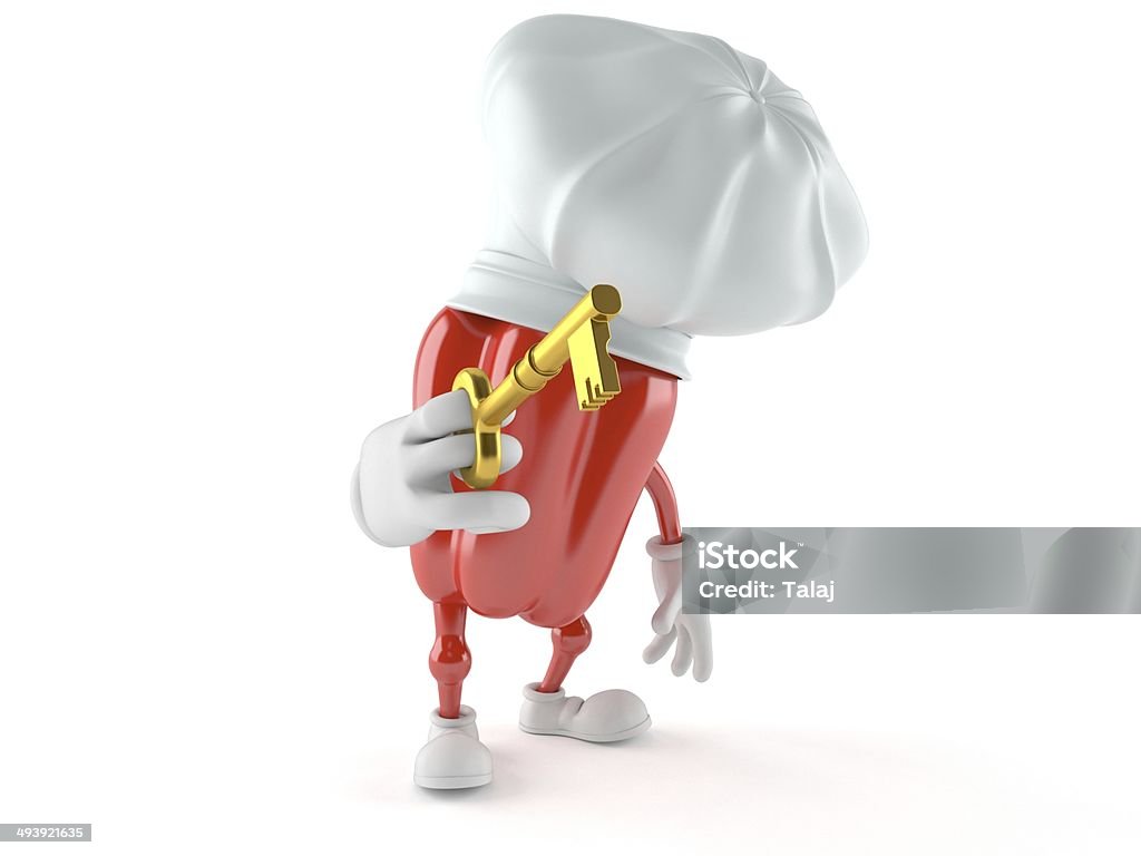 chief Chef toon isolated on white background Accessibility Stock Photo