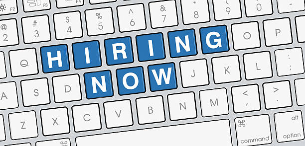 istock Hiring Now button on keyboard keys closeup 493934804
