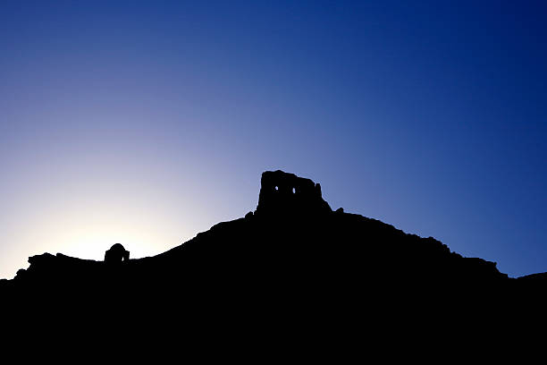 istock Egyptian Temple Ruin Silhouette 493936674