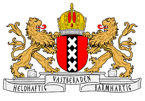 Coat of arms of the Dutch capital city Amsterdam.