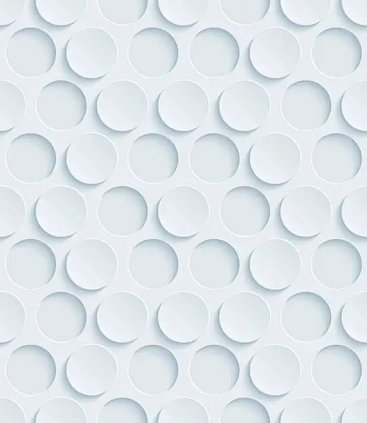 Vector illustration of Dots Hexagonal 3D Seamless Wallpaper Pattern.