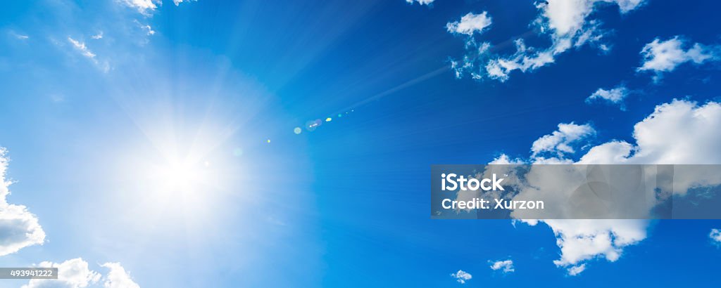 Bright Sun Sky Stock Photo