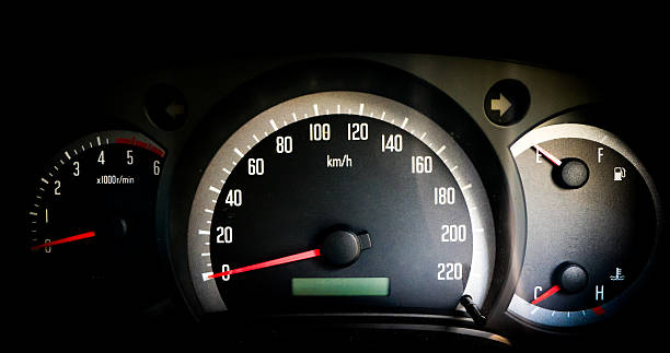 istock Close up of speedometer 493941416