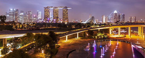 istock Singapore skyline at night 493941584
