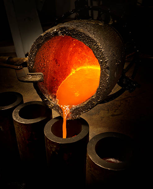 istock Liquid Molten Steel Industry 493953891