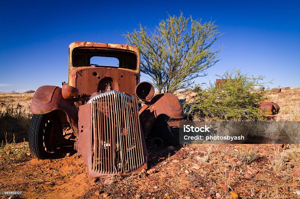 Vecchio camion - Foto stock royalty-free di Arancione