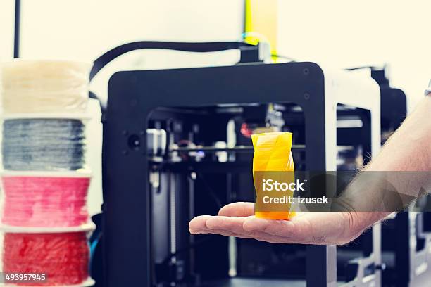 3d Printer Office Stock Photo - Download Image Now - 3D Printing, 3D Printing Filament, Breaking New Ground