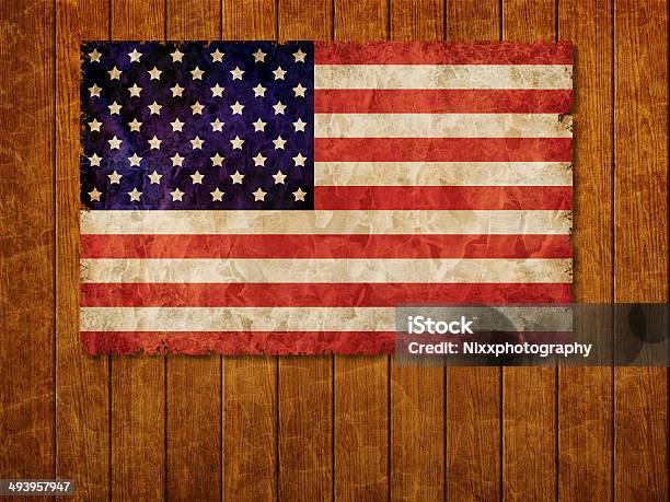 Old 1960 Flag Of Usa Stock Photo - Download Image Now - American Flag, Antique, Backgrounds