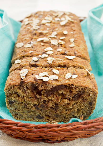 istock Healthy oatmeal cake with walnuts and chocolate 493970098